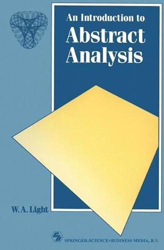 An Introduction to Abstract Analysis (Chapman Hall/Crc Mathematics, 3, Band 3)